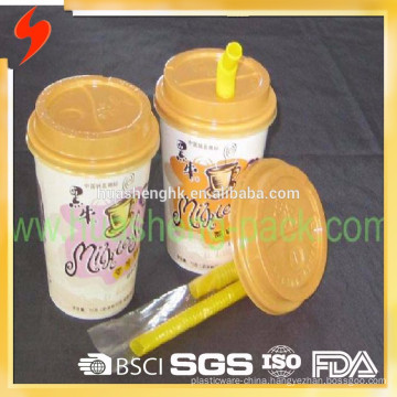 Hot sale printed 16oz paper cups with lid